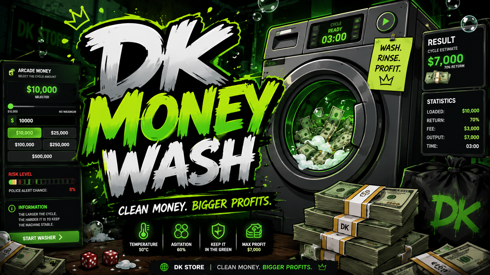 DK MONEY WASH