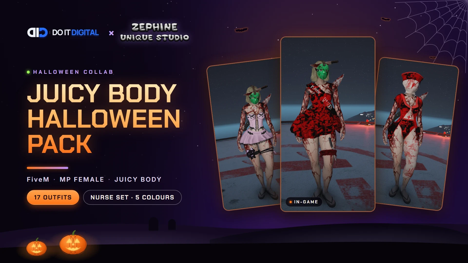 Halloween Clothes | Juicy Body Pack Female [OPEN SOURCE]