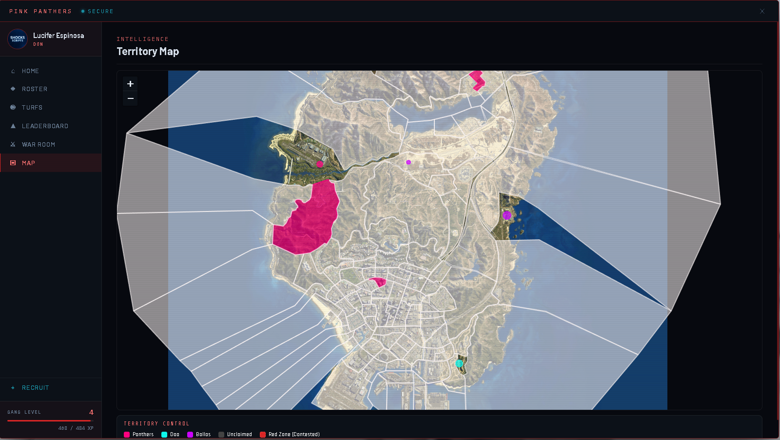 [SHOCK'S] Gang MDT: Turfs, Red Zones & Wars