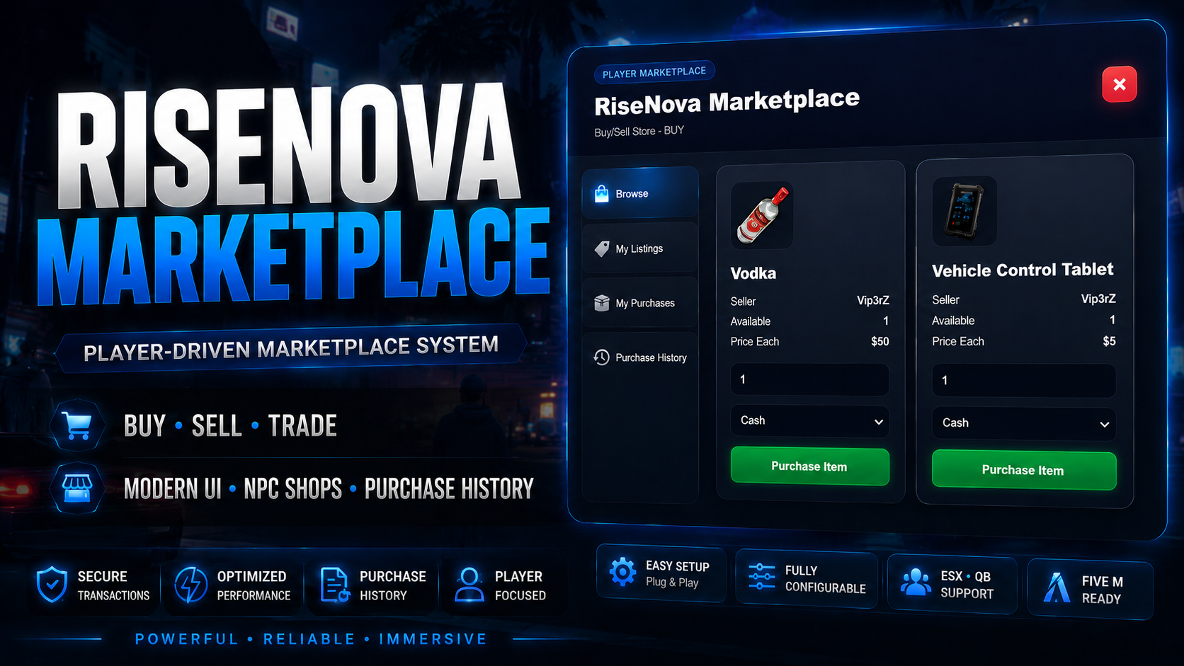 RiseNova Marketplace