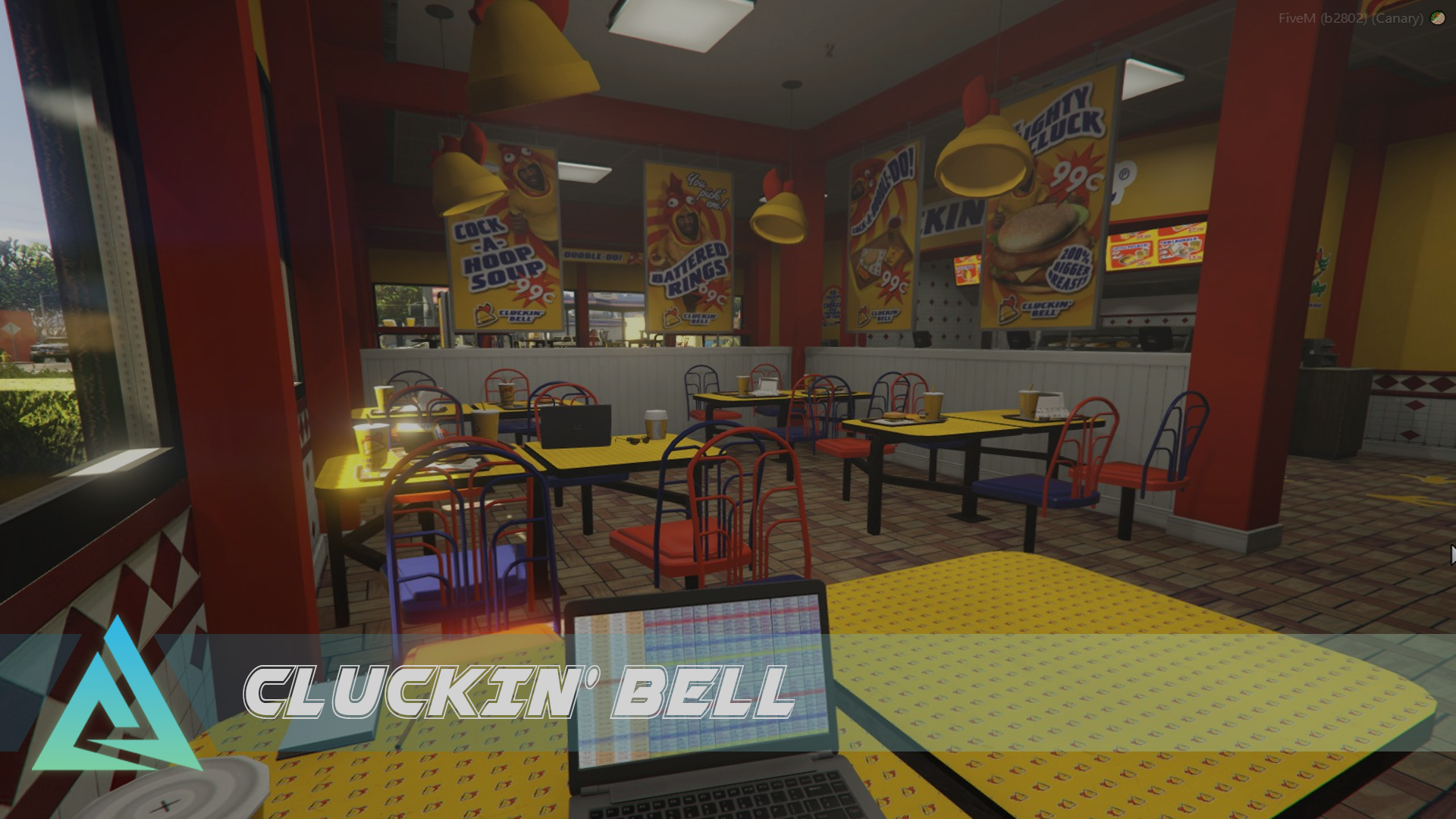 [Mirror Park Cluckin Bell] restaurant hidden-bunker