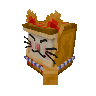 Daruma Cat — cosmetic Furniture v1 item on the NovaVoid Cat Civilization Minecraft server