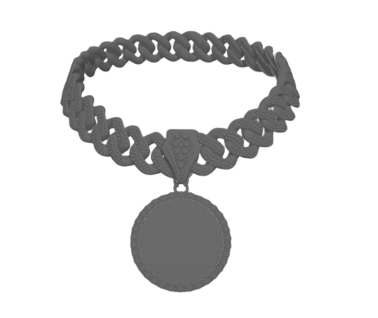 Choker chain with pendant