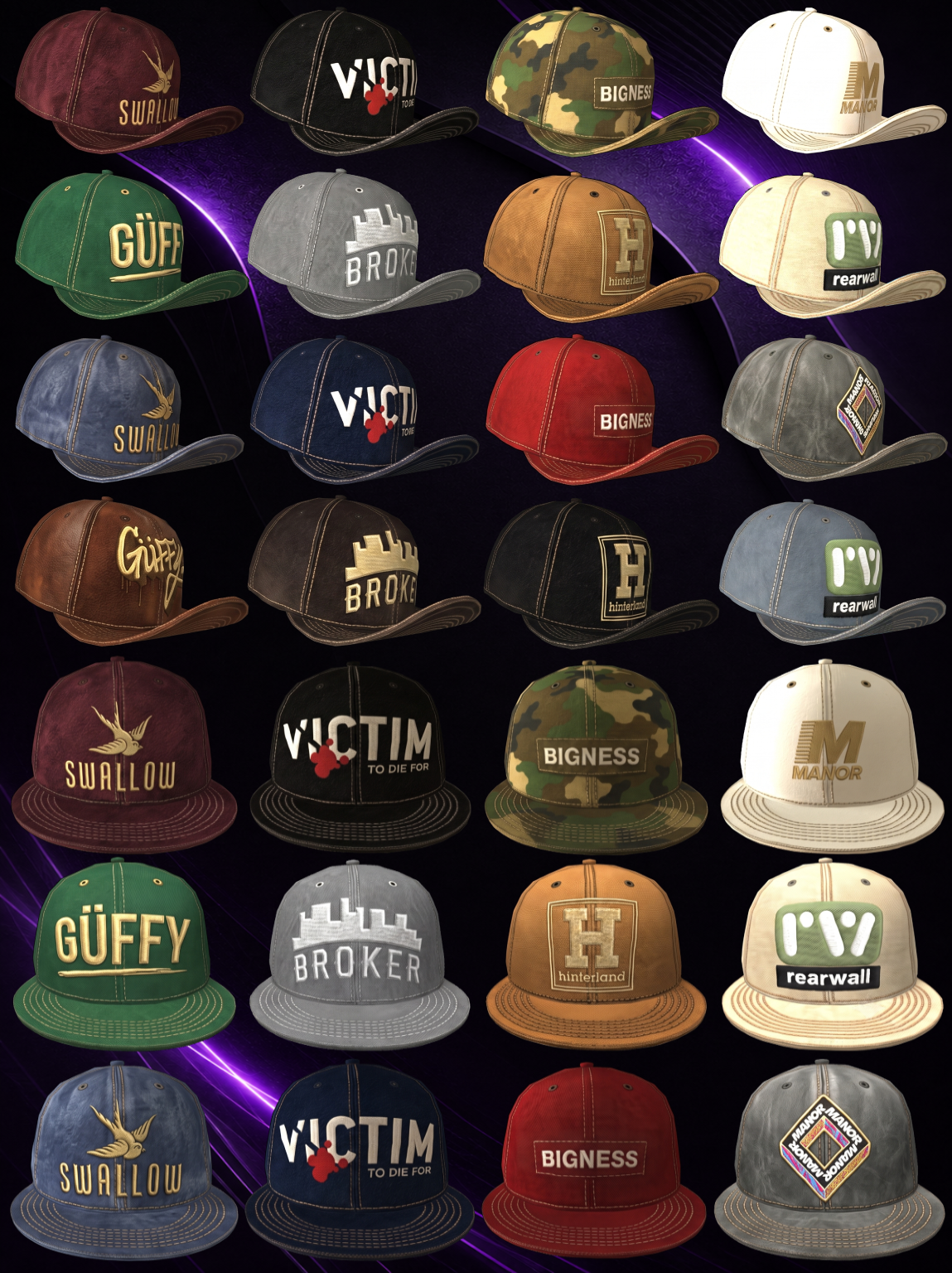 Lore-Friendly Hat Pack (M+F)
