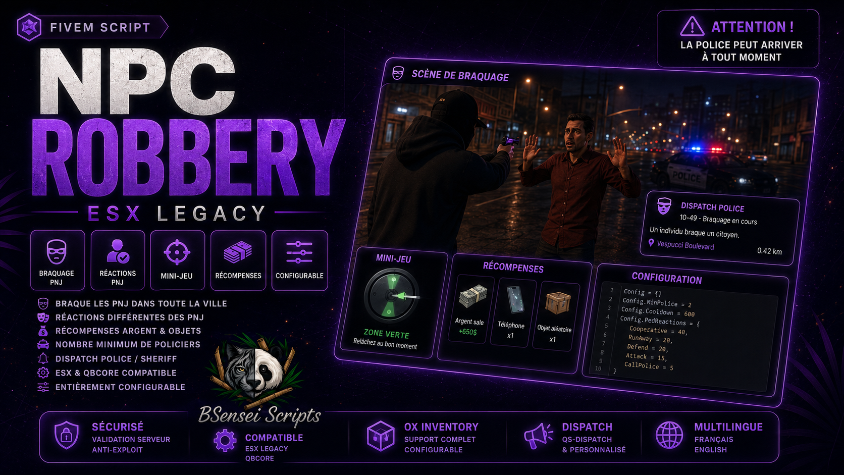 BSensei NPC Robbery