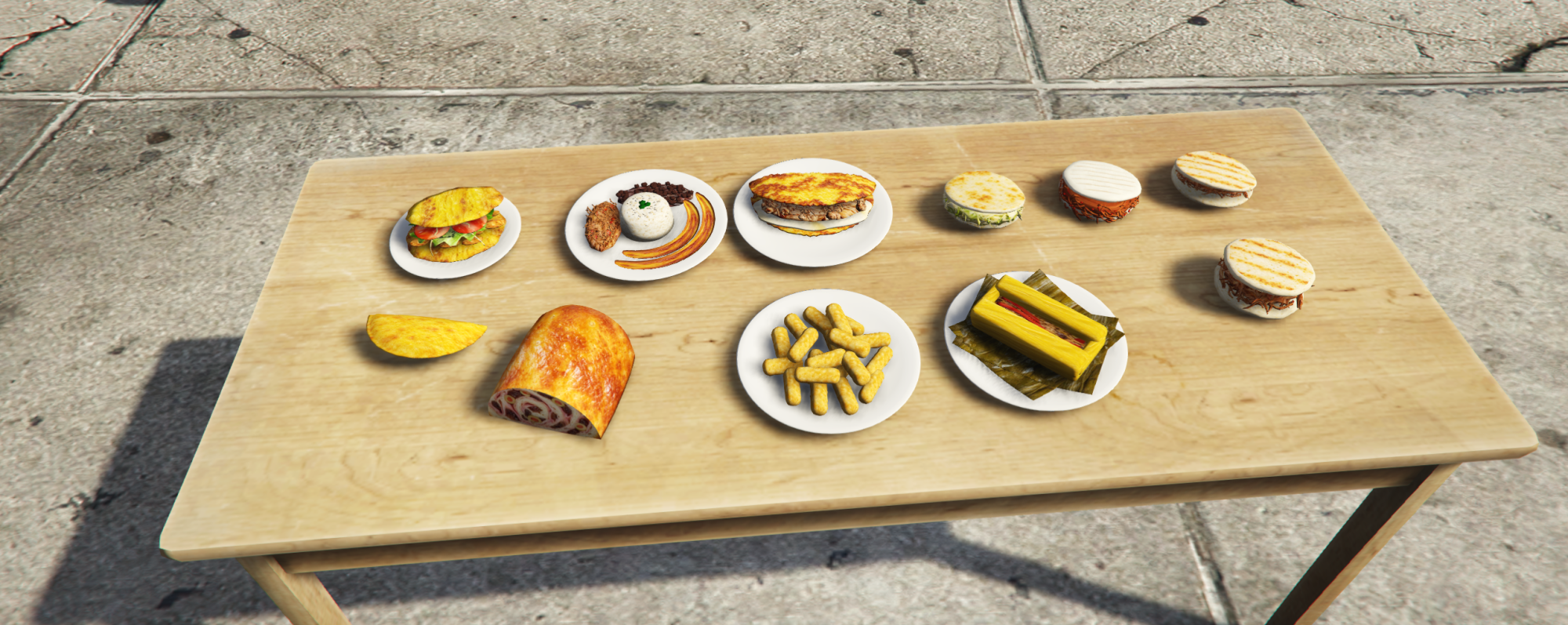 Venezuelan food prop pack