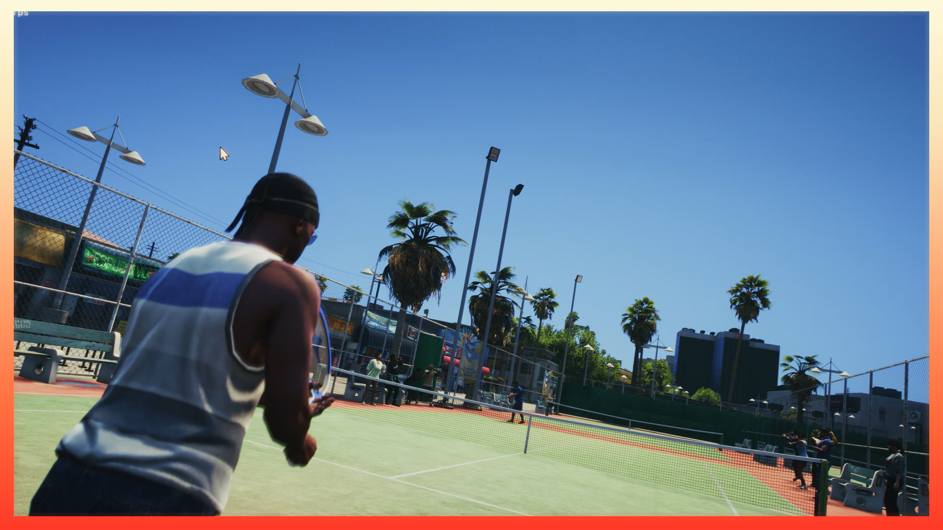 Synchronized 1v1 Tennis Minigame