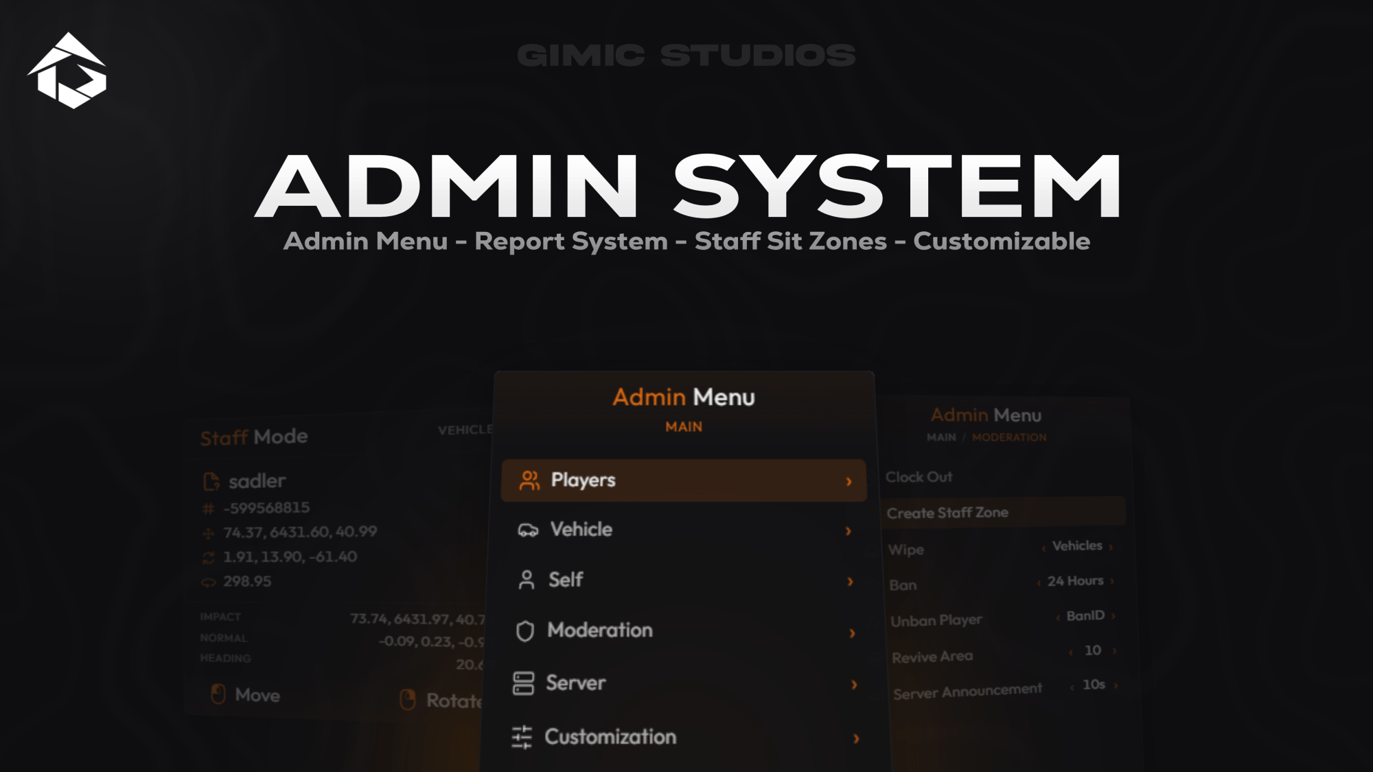 Admin System | Gimic Studios