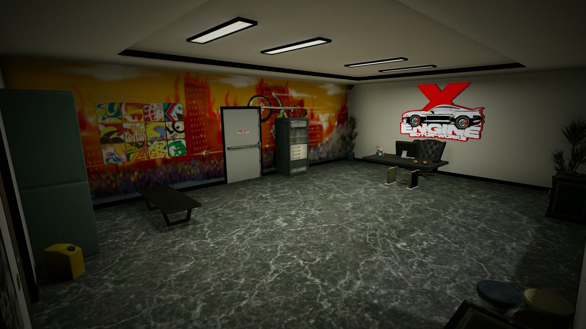🏁 EngineX Motor-Works | FiveM Mechanic Shop MLO🏁 9