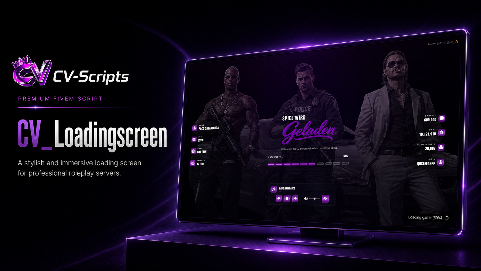 CV_Loadingscreen V1 Fivem Loadingscreen