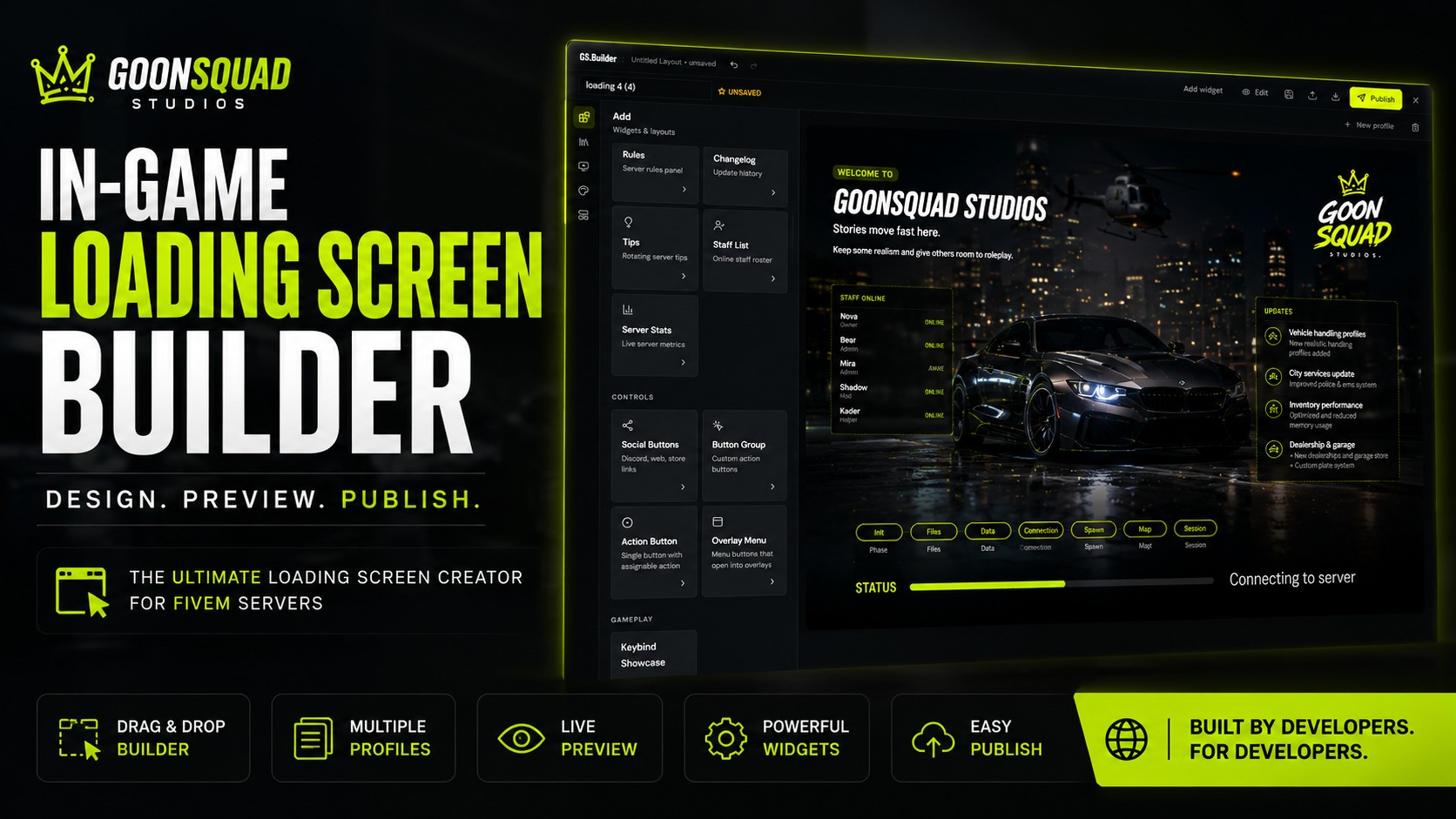 Goonsquad In-Game Loading Screen Creator