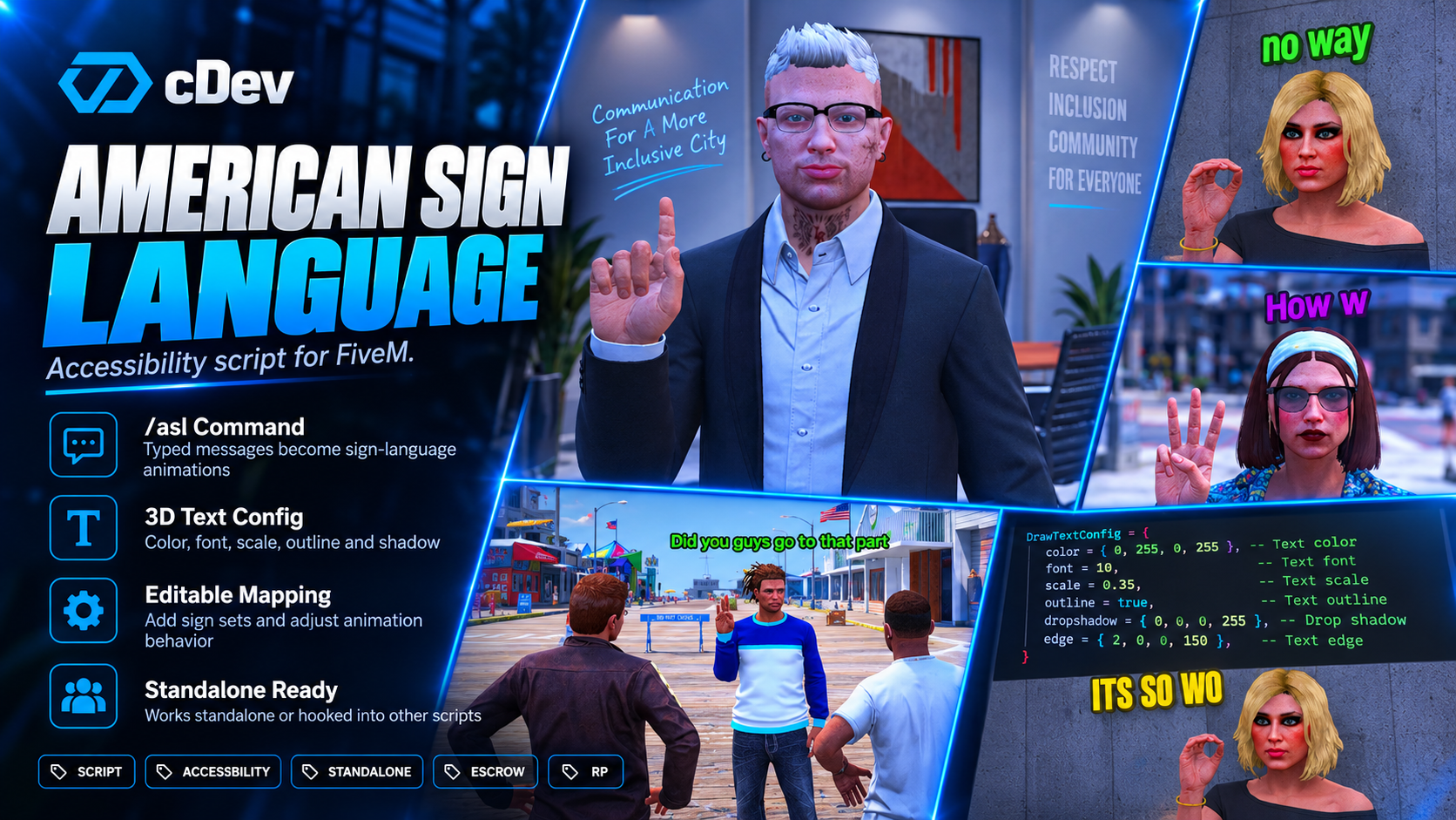 cDev - ASL (American Sign Language)