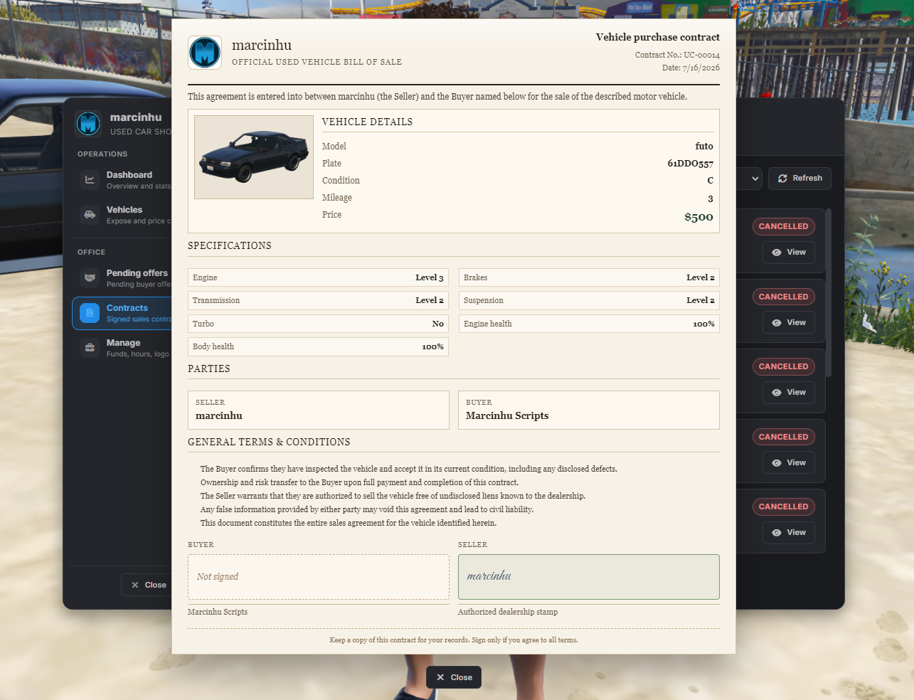 USED CAR SELL CREATOR