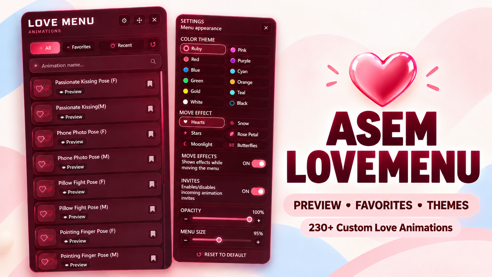 Love Menu |  Live Preview & Modern UI — 1