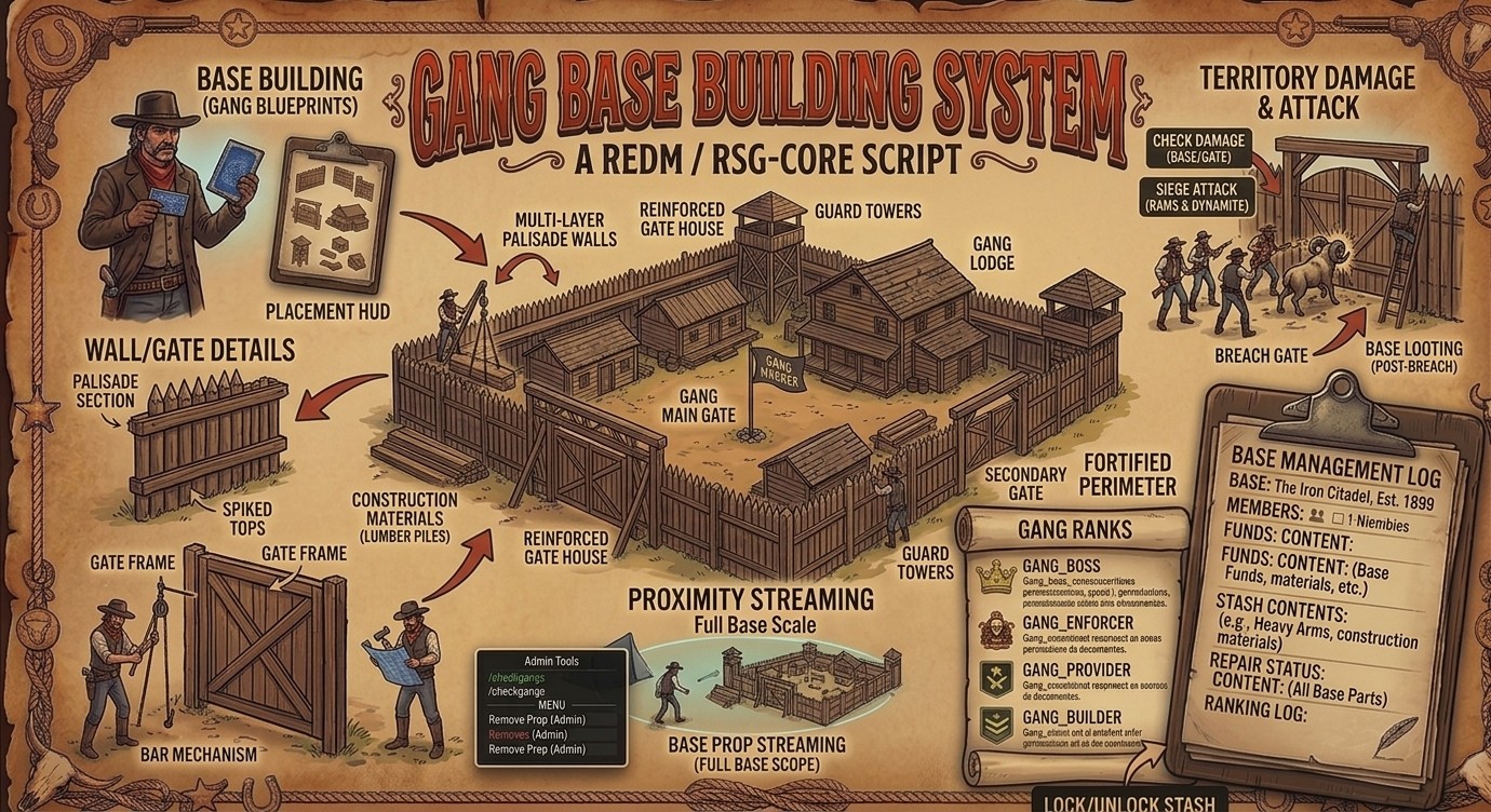 Player Gangs and Base Build