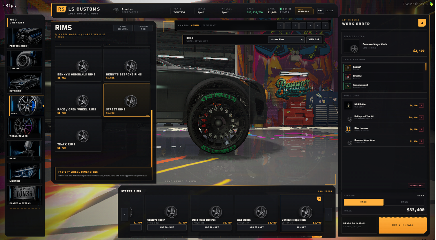 LS Customs OPEN SOURCE Tuner Shop, Mods, Chameleon colors, 400+ rims