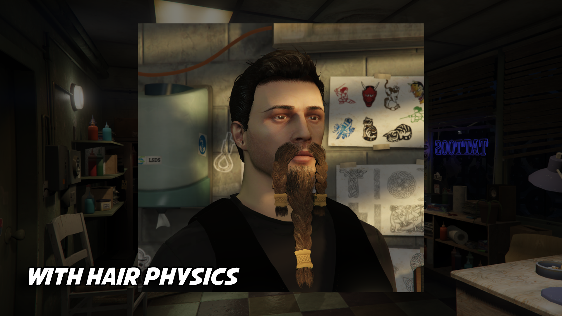 Viking Goatee Beard (+Physics)