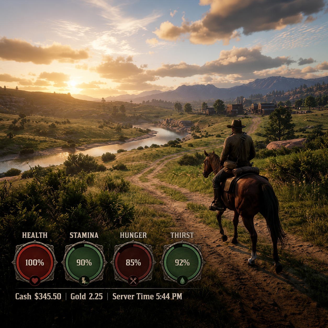 Minimalist Western HUD | Ultra Optimized (0.01ms) Rsg core