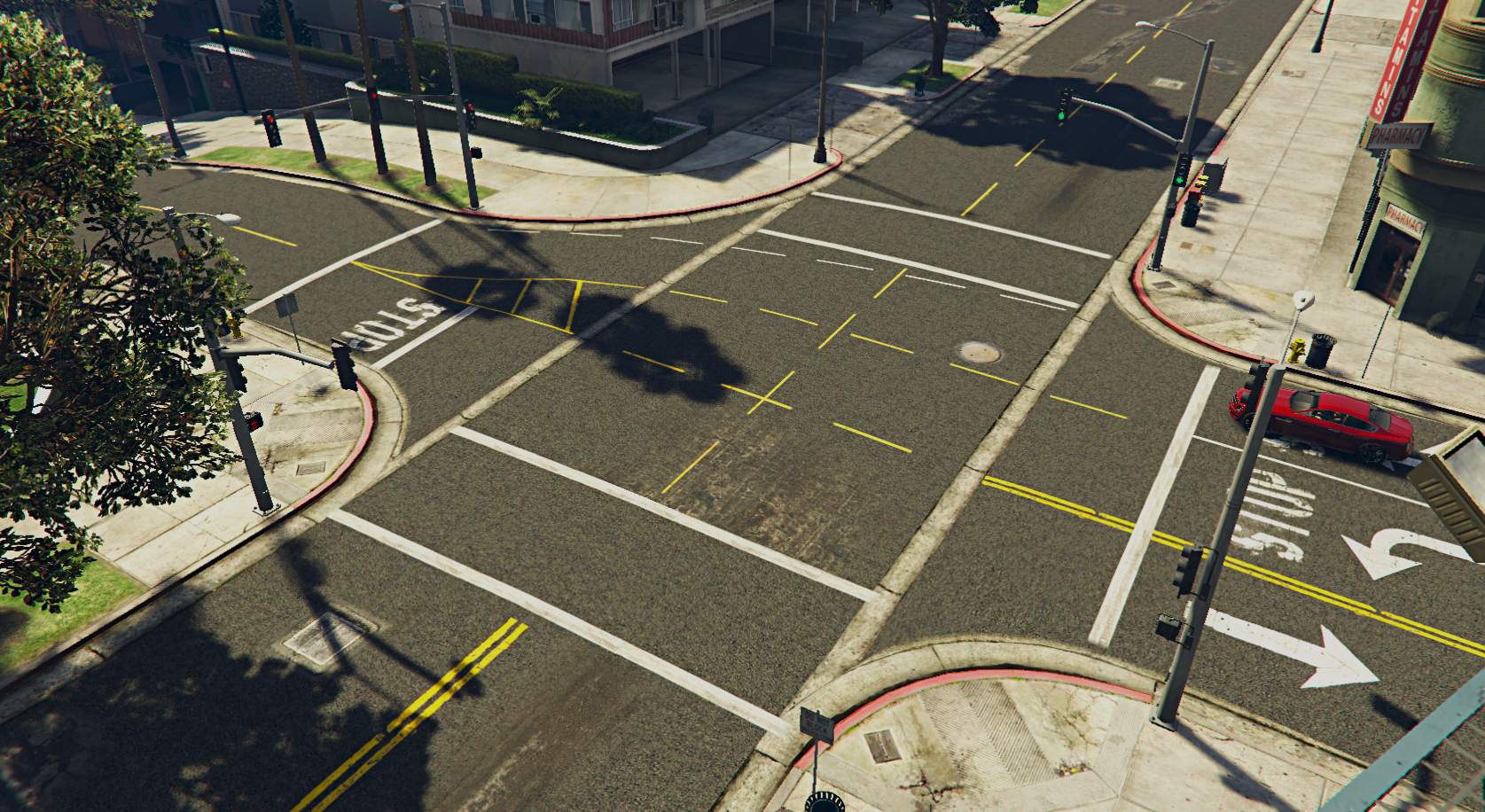 Downtown & Vinewood HD Road Overhaul
