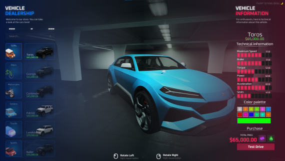 Fivem Vehicle Shop Script