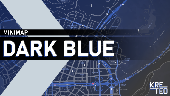 Dark Blue Minimap