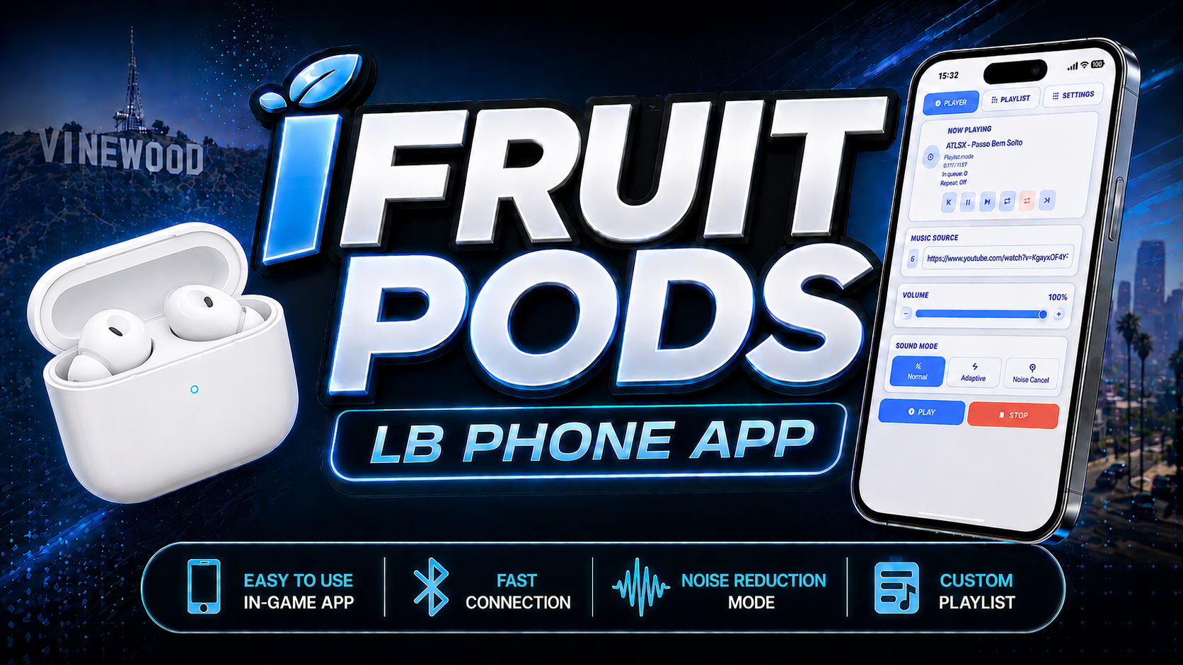 [ESX/QB/QBX] LB Phone APP - iFruit Pods