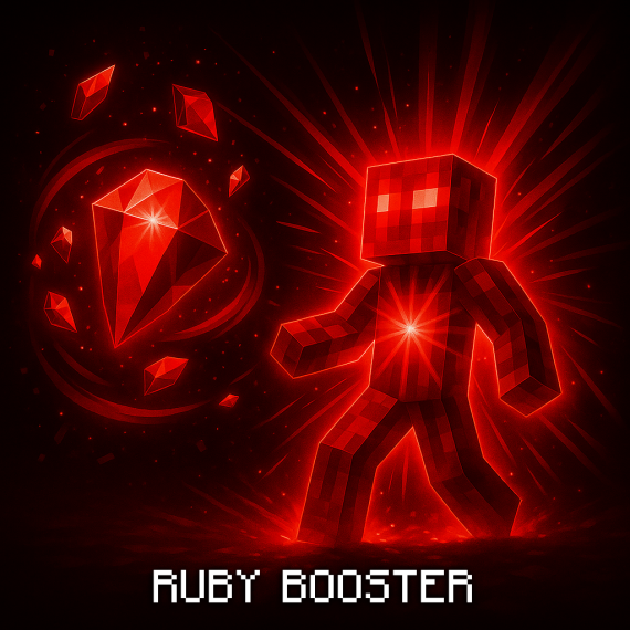 4x RUBY BOOSTER TOKEN - NEW!
