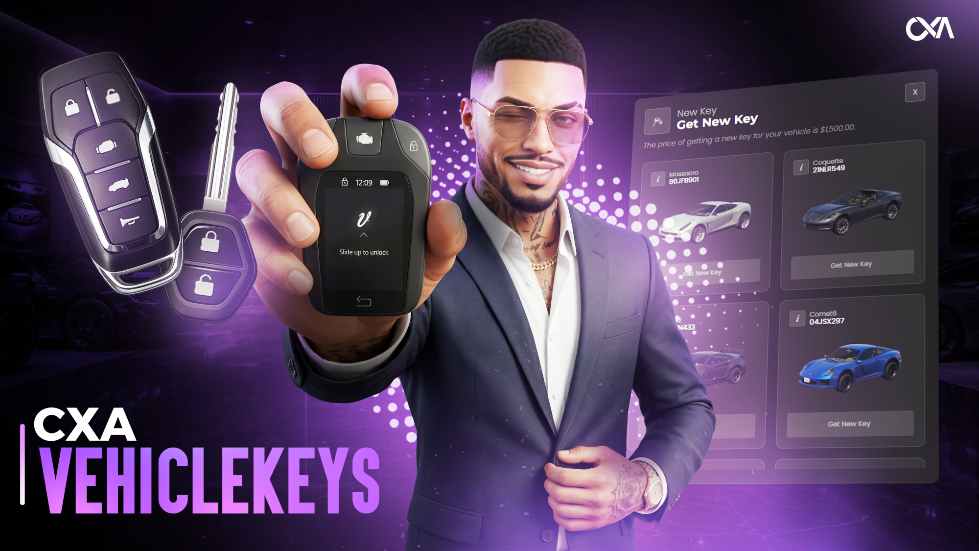 Cxa Vehicle Key System