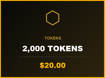 2,000 Tokens