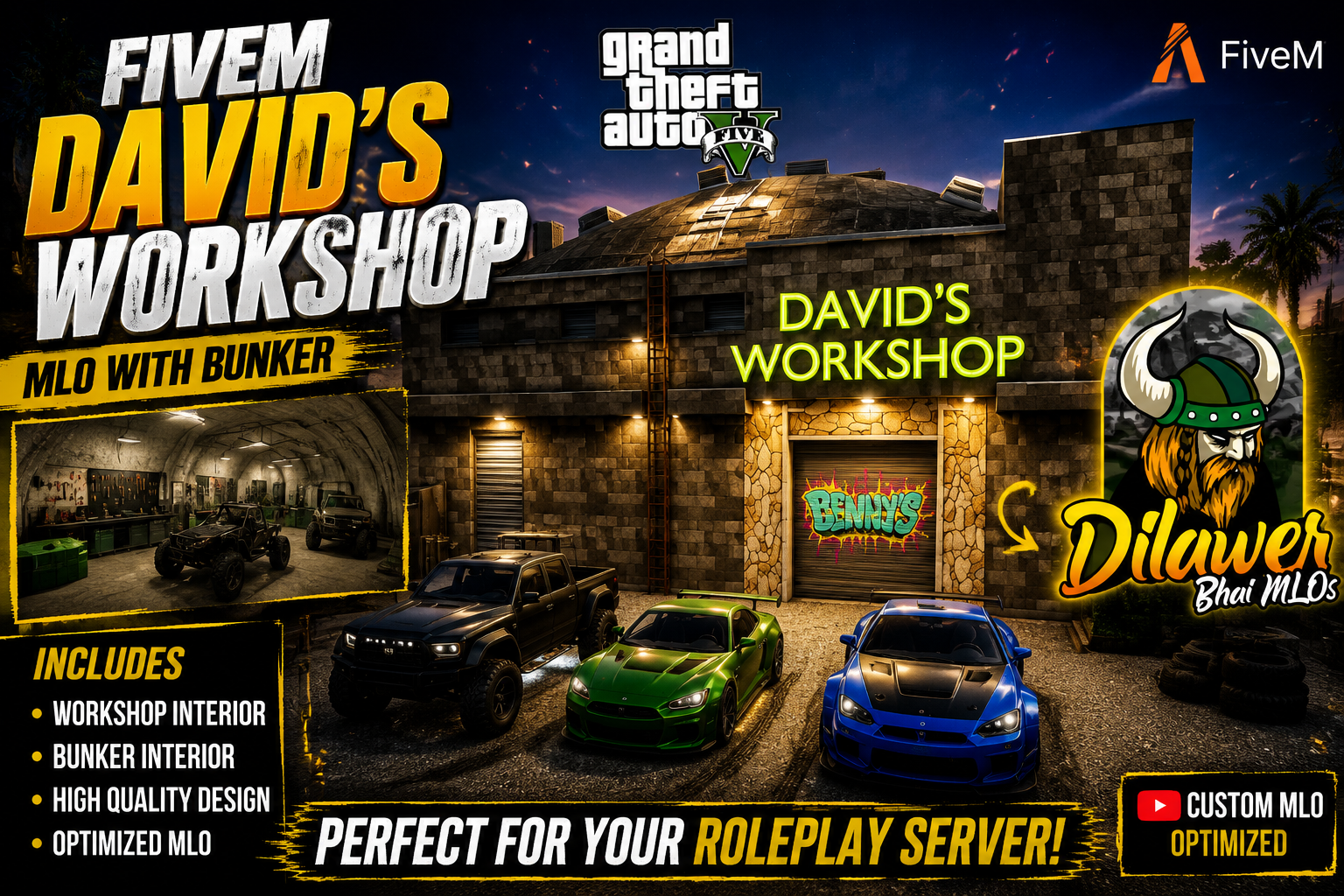 Fivem custom David workshop