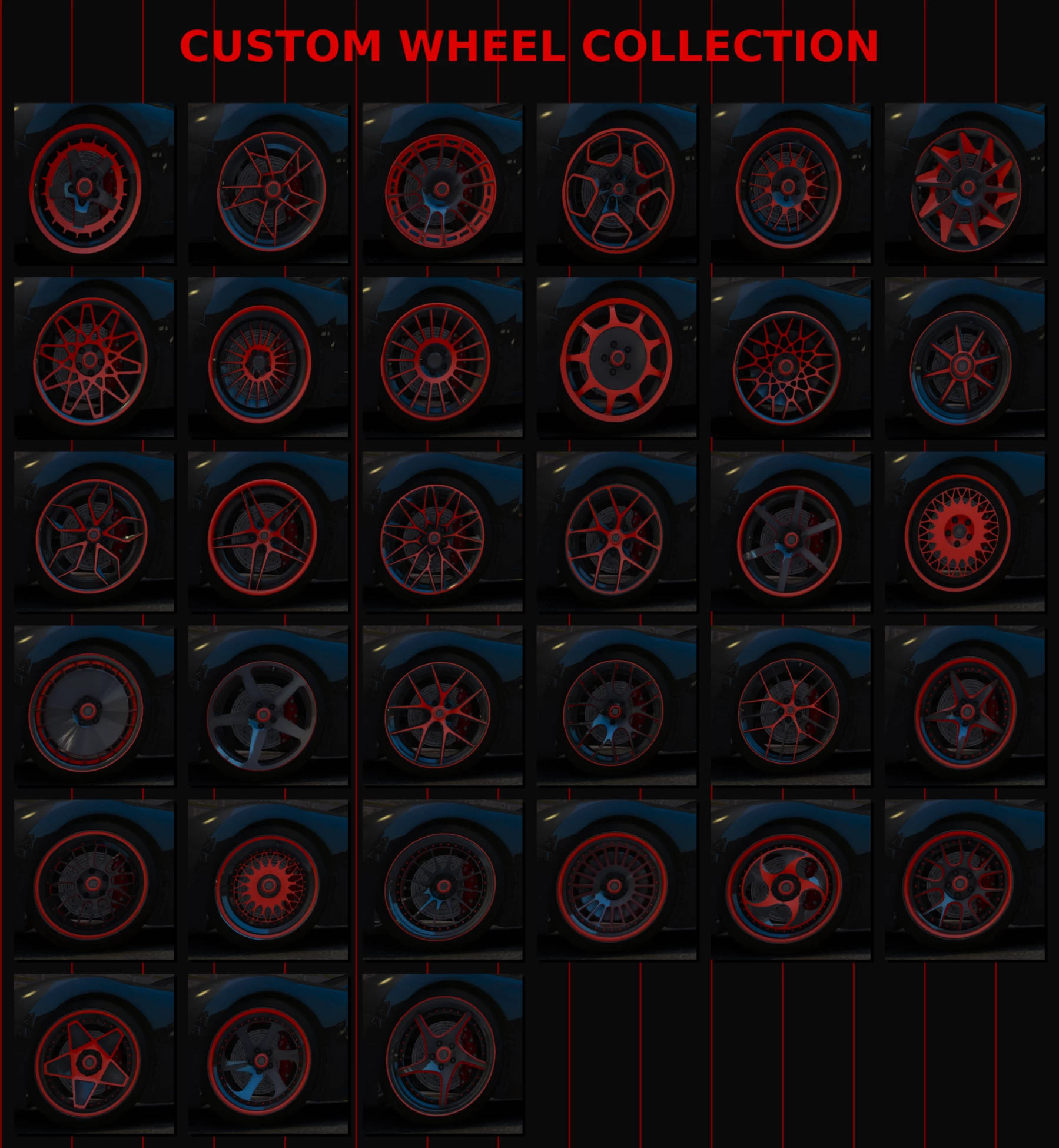Glow Rim Pack – 34 Custom Rims 💿