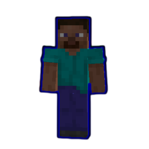 Dark Blue Outline Effect