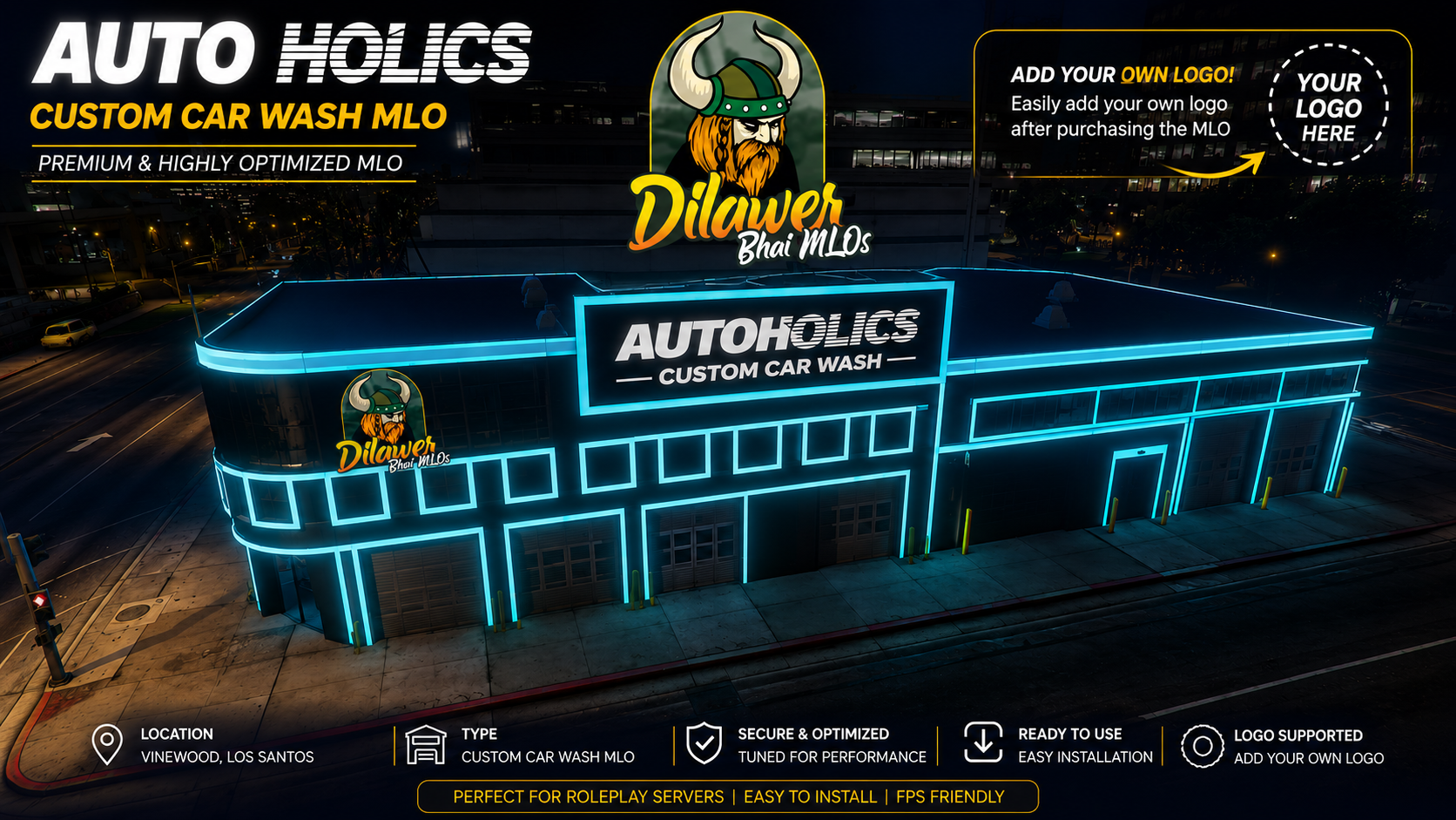 FiveM Auto Holics Custom Car Wash MLO