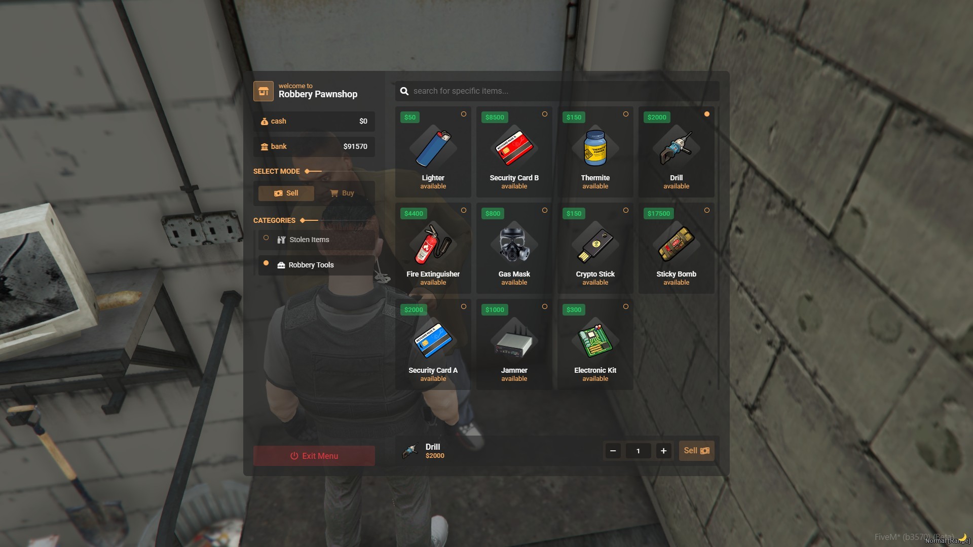fivem Pawnshop Creator
