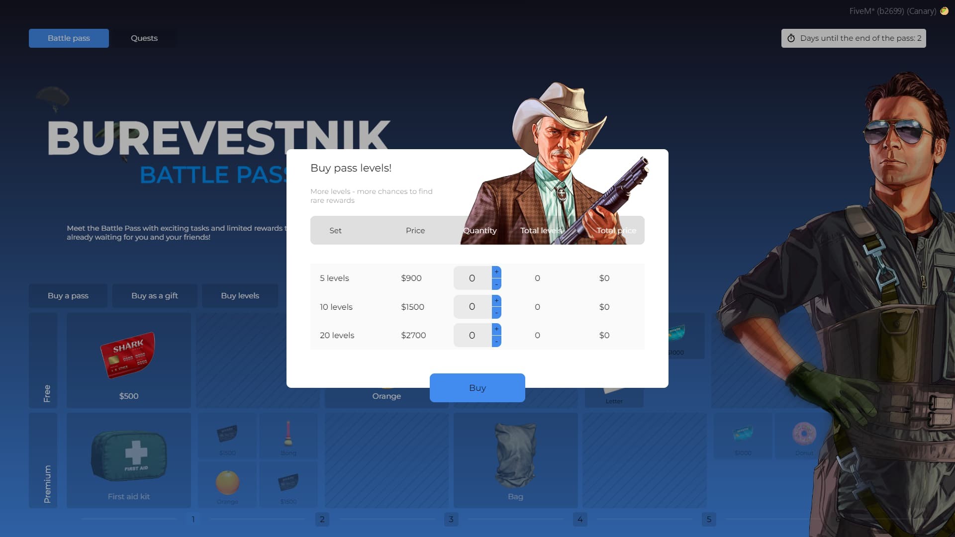 [Battle pass system]esx qbcore standalone {ESCROW}