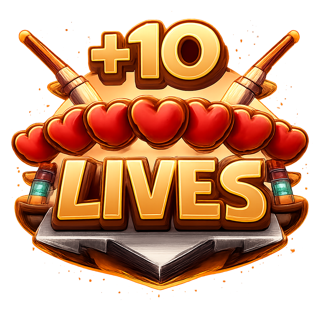 10 Lives (3 Bonus Lives)