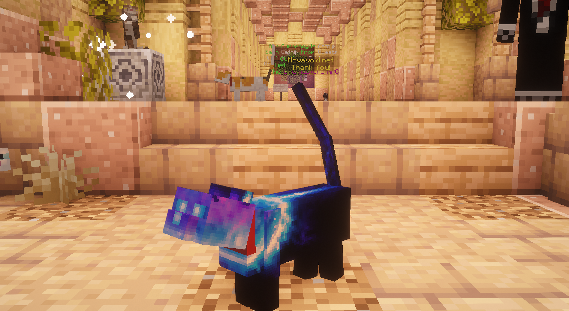Solar Purple Blue Cat — cosmetic Cat Skins item on the NovaVoid Cat Civilization Minecraft server