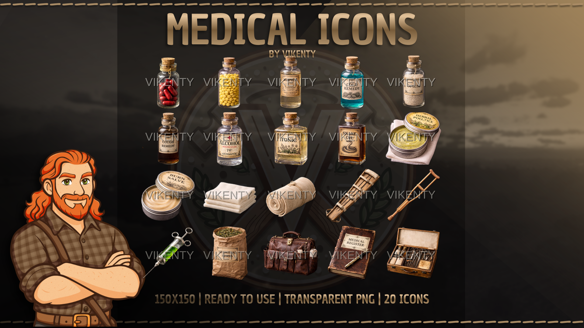 Medical  Icons x20 | 01