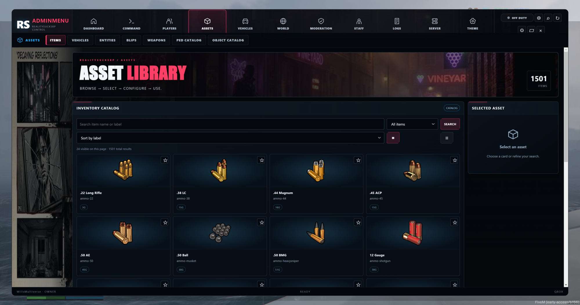 RS Admin Menu — Cinematic FiveM Admin Control Center
