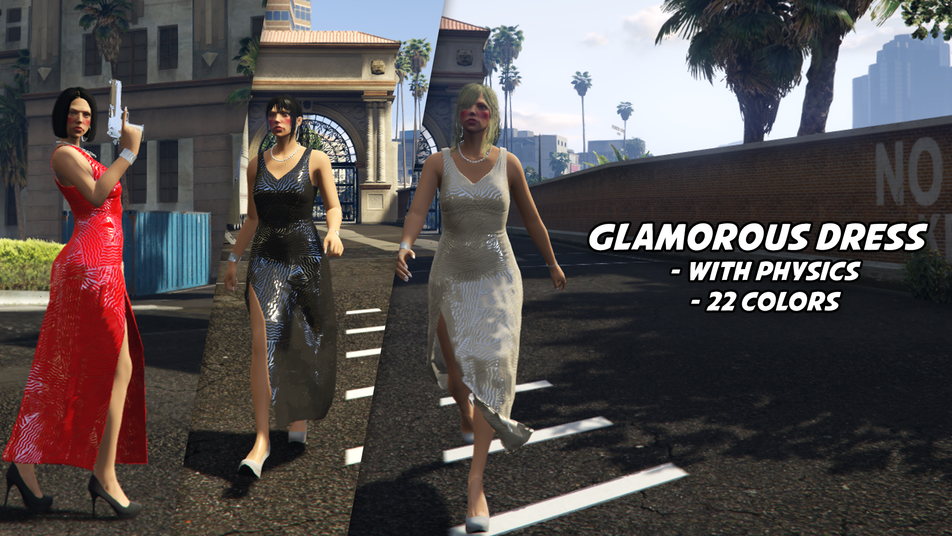 Female Glamorous Dress (+ Physics)