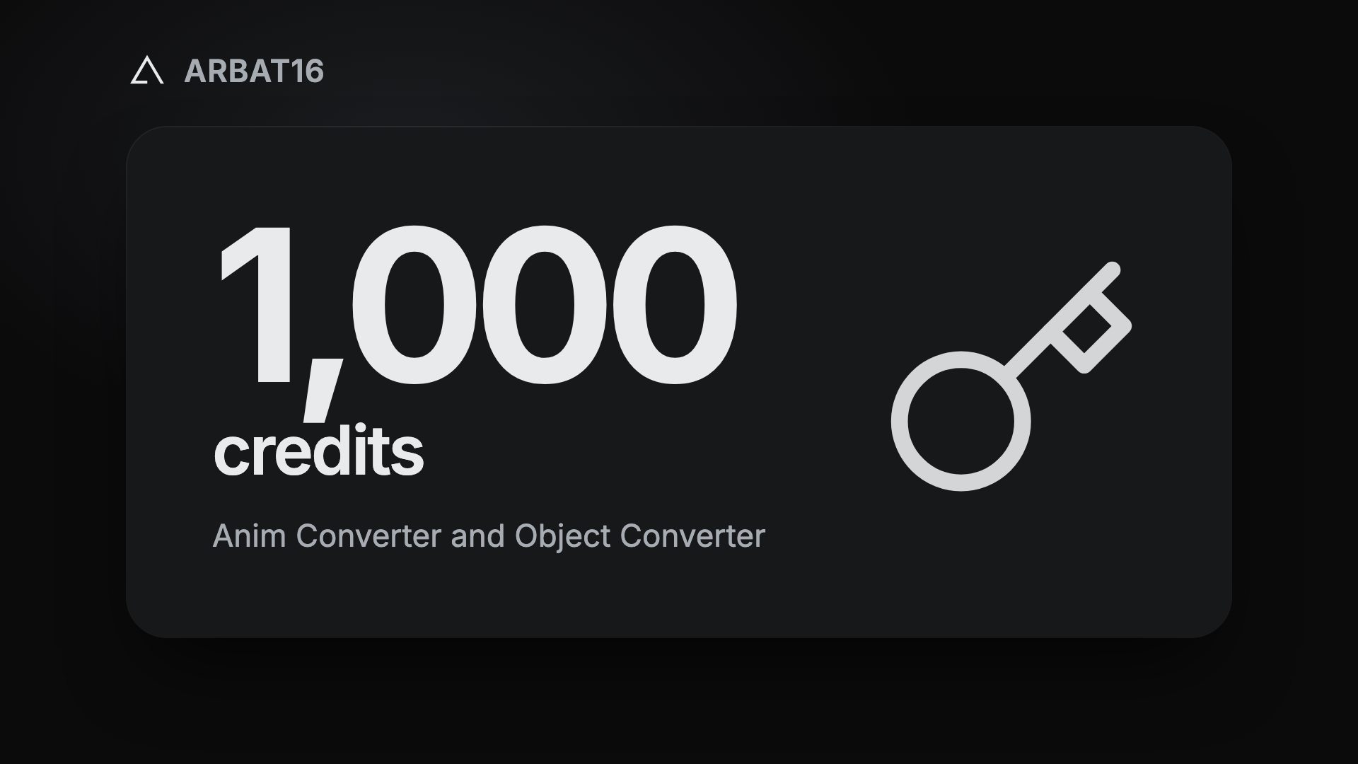 Converter Credits (1000)