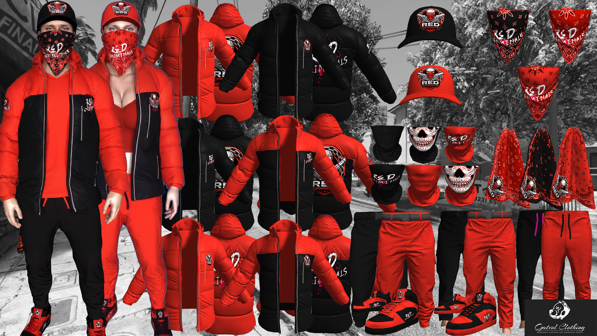 Red Puffer Jackets [Male & Female]