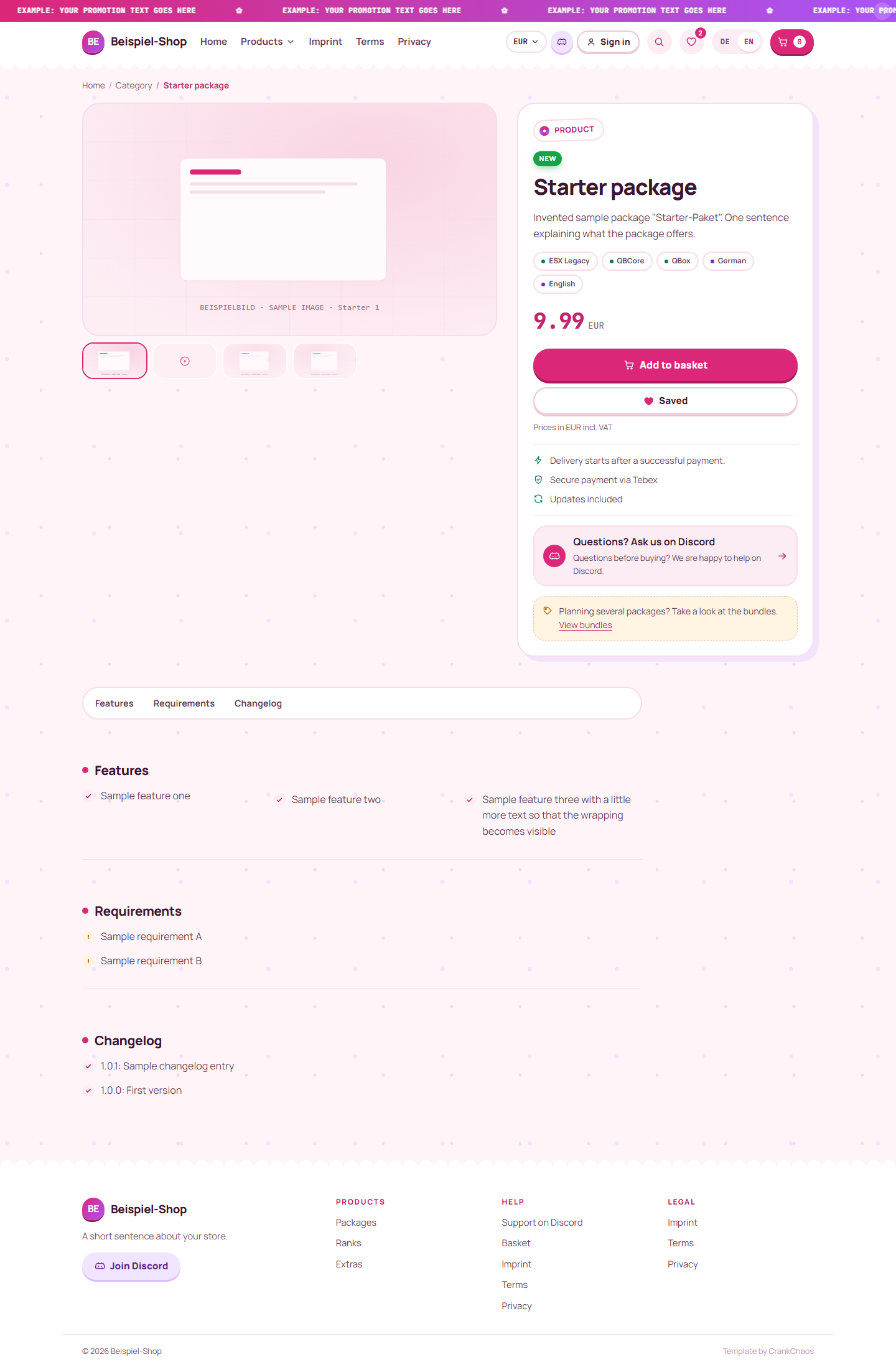 CrankChaos Tebex Template · Sakura – Bild 6