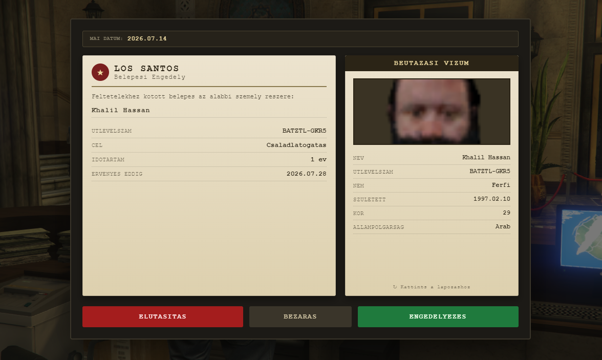 Papers Please Like Minigame | Opensource | ESX