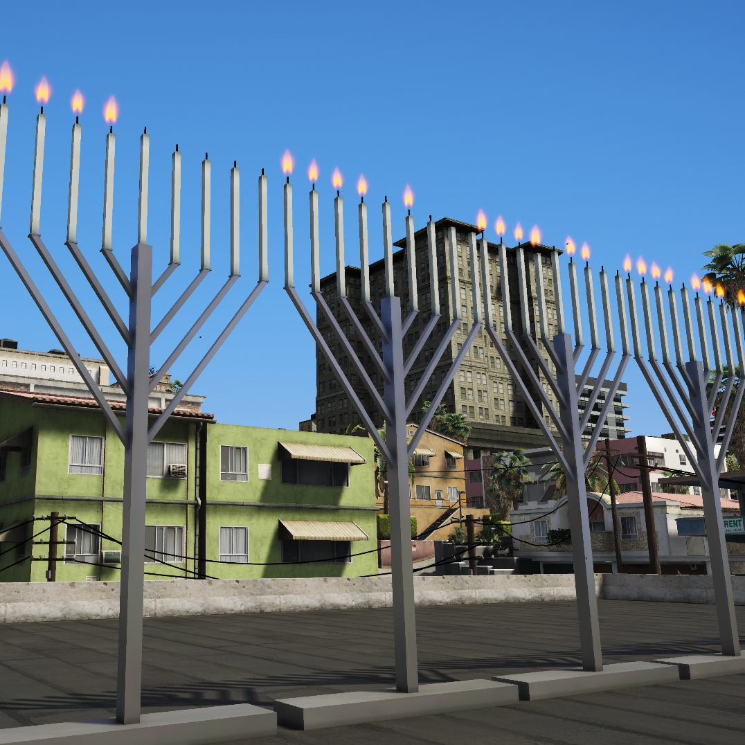 Jewish candlestick