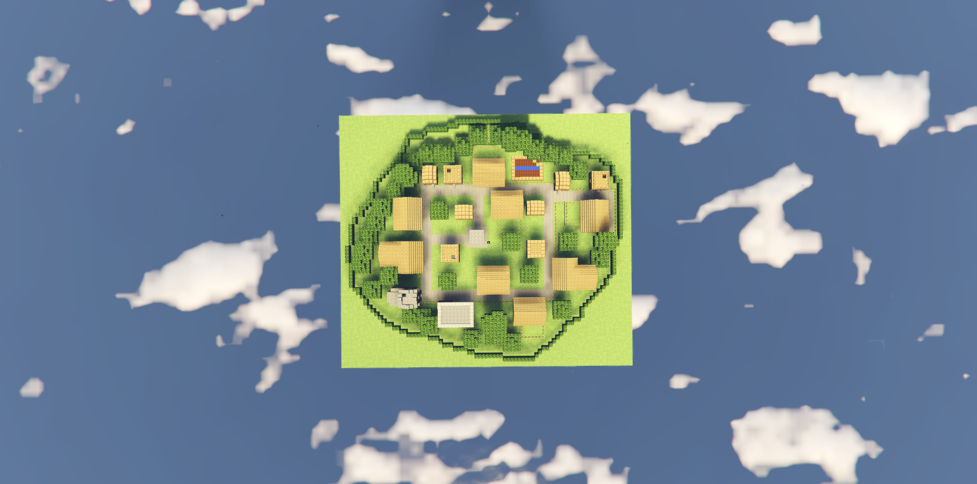 Minecraft inspired PvP Village Arena
