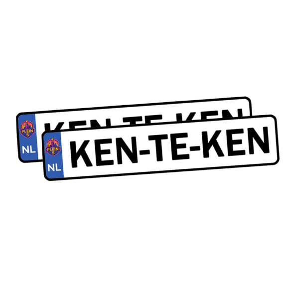 2x Aangepast kenteken
