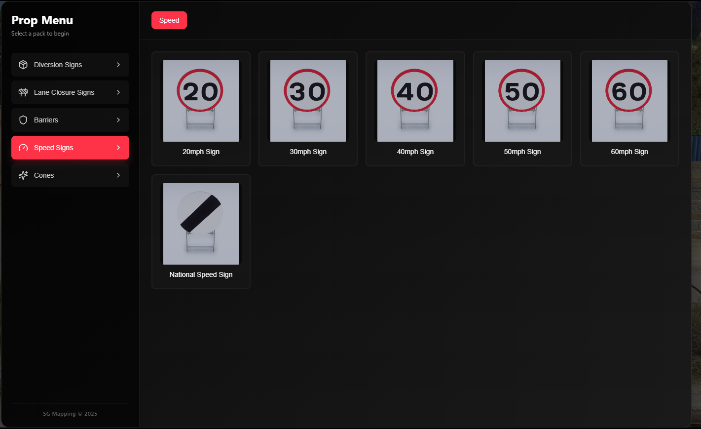 Prop Menu