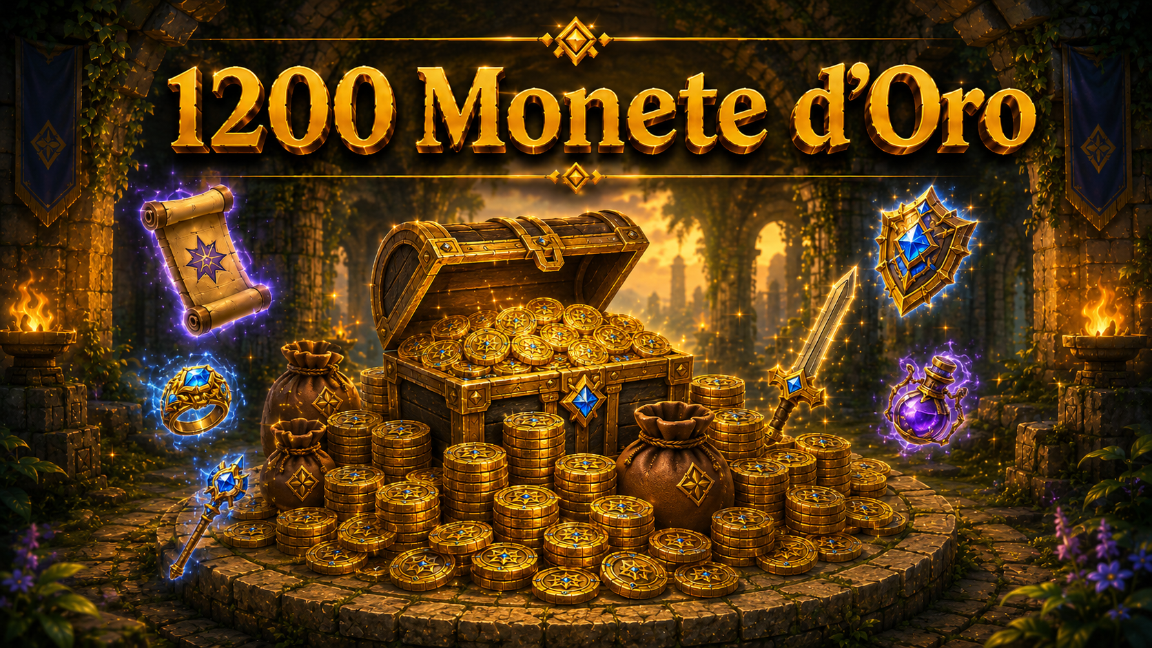 1200 Monete d'oro