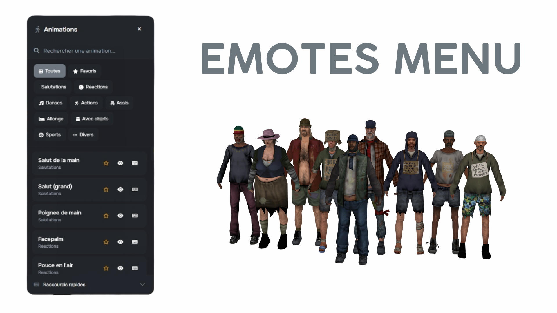 EMOTES MENU